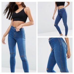 ASOS DESIGN Rivington Hi waisted jeggings Sz 36/34